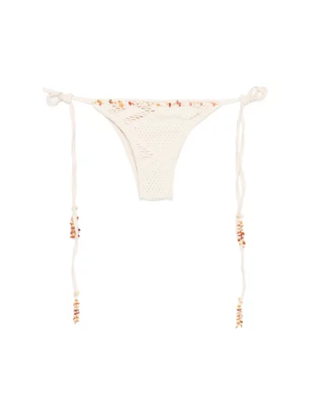 Bikini Patbo z koralikami beżowy