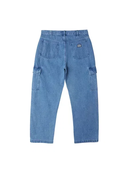 Spodnie cargo Obey niebieskie