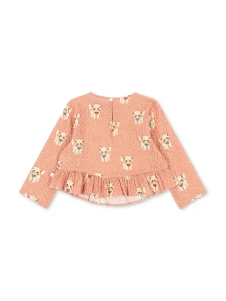 Konges Sløjd блузка із рюшами дитяча з ELIN BLOUSE GOTS