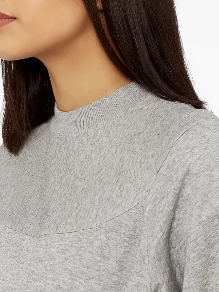 Dzianinowe haftowane polo Adidas w paski szare