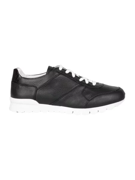 Lniane sneakersy Kiton czarne