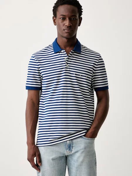 Tricou polo Hugo albastru