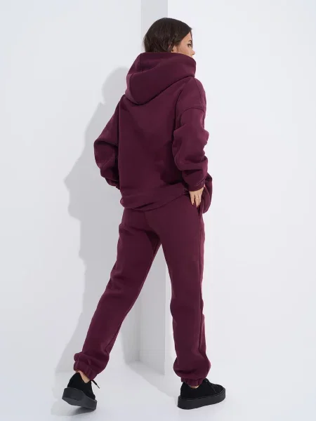 Спортивний костюм ISSA Plus комбінований верх бордовий