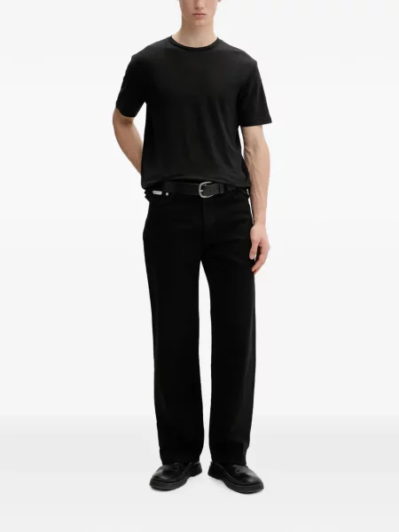 Tricou Rag & Bone cu decolteu rotund negru
