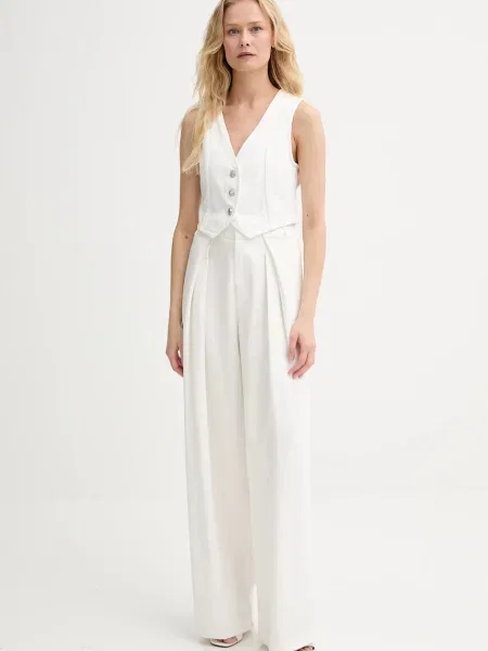 Джинсовий жилет Morgan однобортний COKABI білий