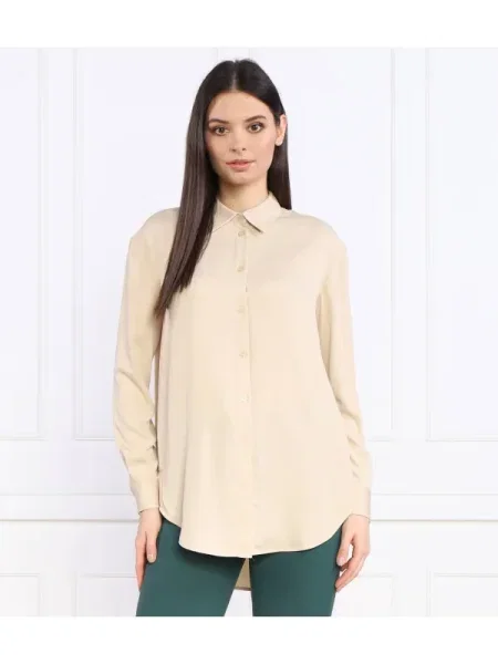 Calvin Klein Cămașă | Relaxed fit bej