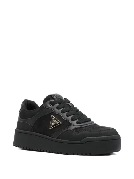 Sneakerși Guess cu autograf negru