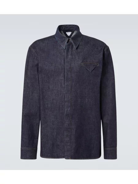 Cămașă Bottega Veneta albastru