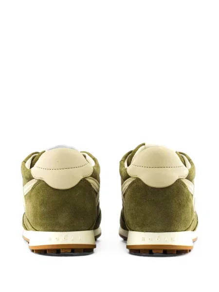 Sneakerși Hogan din piele de căprioară verde
