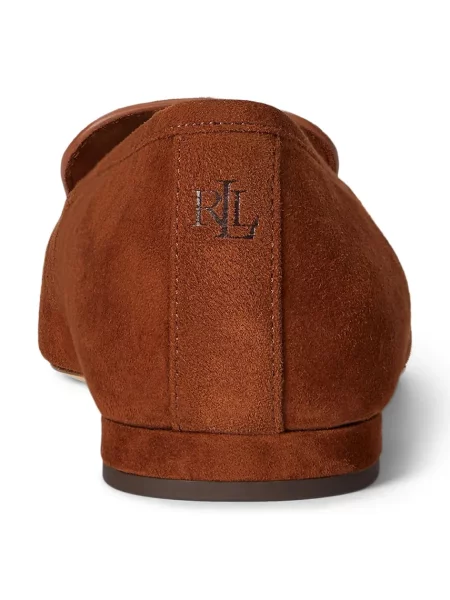 Lauren Ralph Lauren Велурени балеринки Londyn Klt кафяво