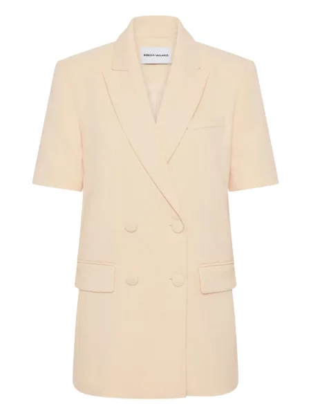 Krótka marynarka Rebecca Vallance dwurzędowa żółta