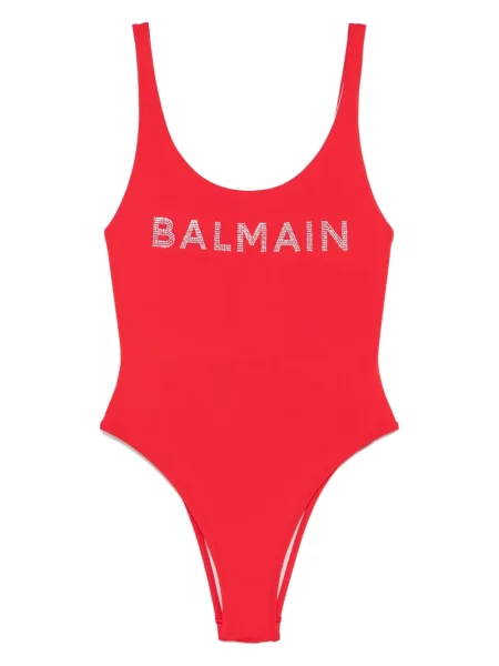 Costum de baie Balmain roșu