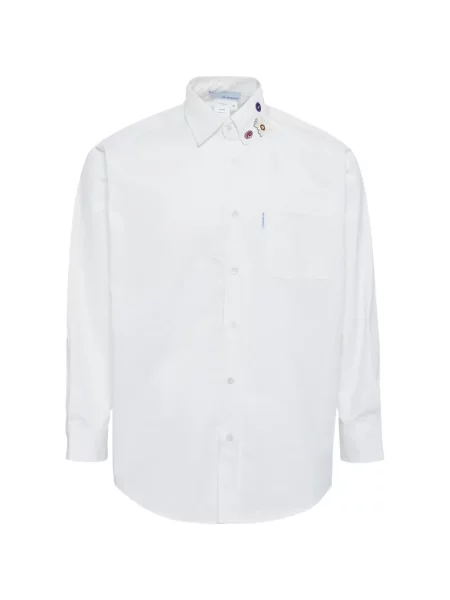 Риза Juntae Kim бродирана бяло