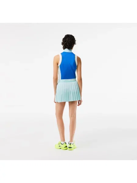 Lacoste Spódnica Z Nadrukiem Flare Fit zielona
