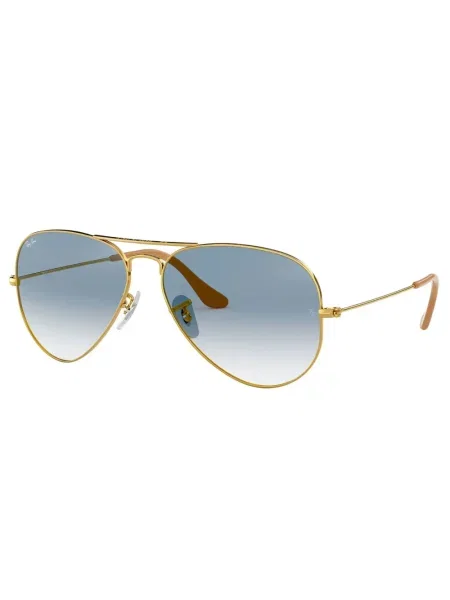 Okulary przeciwsłoneczne Ray-Ban Aviator Classic arista gold/light blue żółte