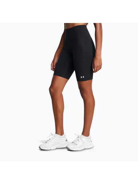 Spodnie kolarki z logo Under Armour czarne
