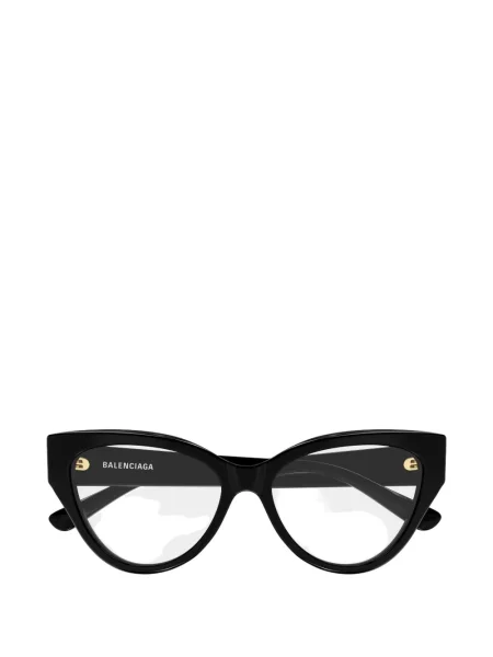Ochelari de soare ochi de pisică Balenciaga Eyewear cu autograf negru