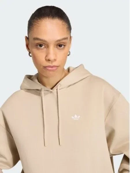 Adidas Džemperis Essentials Oversized Fleece Hoodie Oversize smėlio