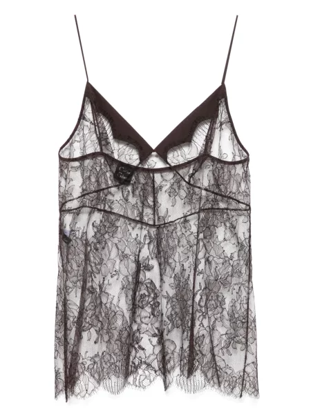 Maiou Carine Gilson din dantelă maro