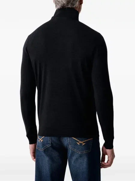 Pulover Karl Lagerfeld cu broderie albastru