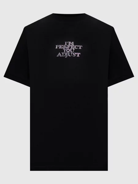 Футболка з кристалами Vetements чорна