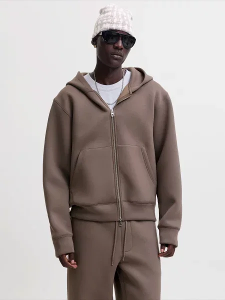 JACK & JONES Hanorac JCOLEGACY mokka maro