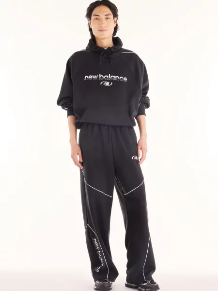 Флісове худі New Balance чорне