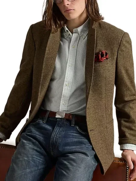 Cămașă Polo Ralph Lauren cu broderie cu glugă din țesătură twill verde