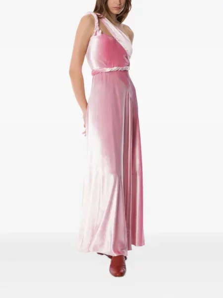 Rochie Alberta Ferretti de catifea de costum roz