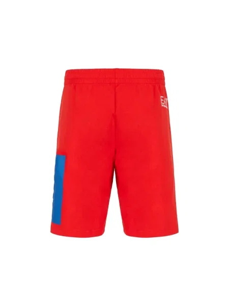 Pantaloni Emporio Armani Ea7 roșu