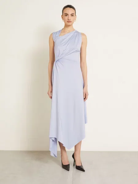 Victoria Beckham Sukienka Koktajlowa Z Dżerseju blau