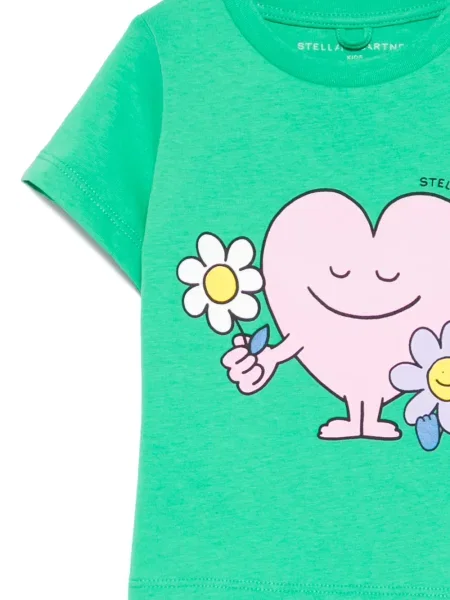 Dětské tričko Stella Mccartney zelené