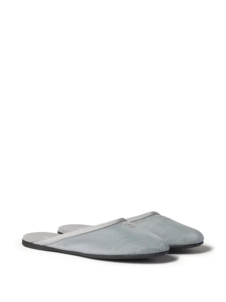Papuci tip mules Miu Miu fără toc gri