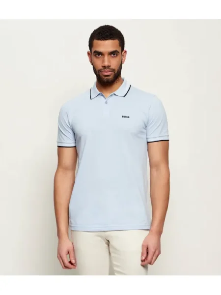 BOSS GREEN Polo Paul | stretch albastru