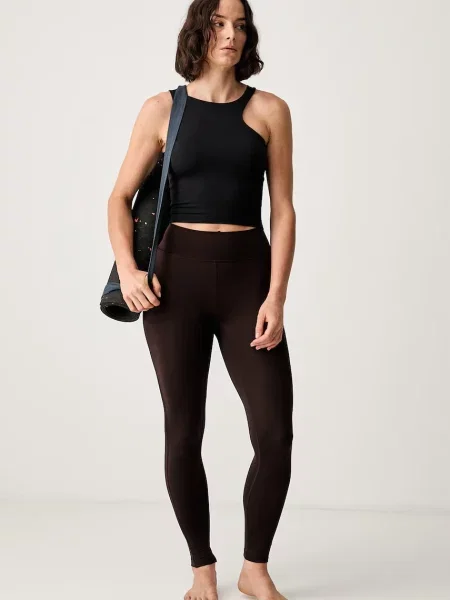 Yoga pantaloni Adidas Performance maro