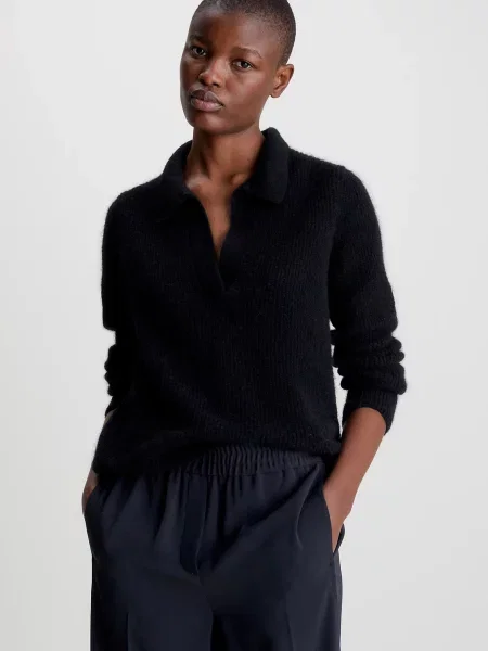 Светр Calvin Klein з альпаки чорний