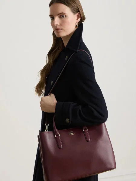 Lauren Ralph Lauren сумка-шопер шкіряна