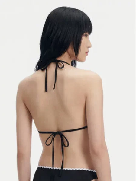 Karl Lagerfeld Bikini zgornji del / bela črna