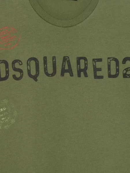 Koszulka dziecięca Dsquared2 zielona