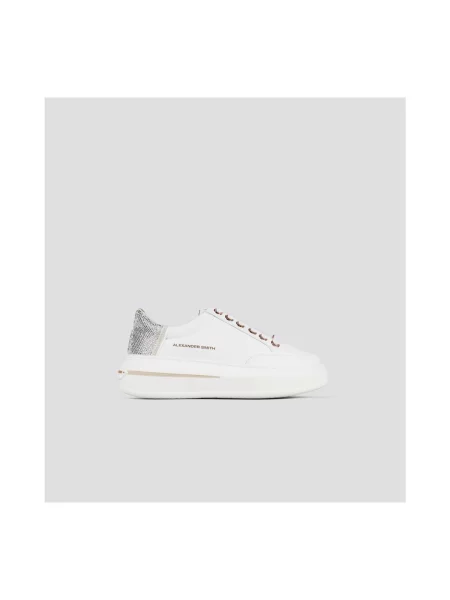 Pantofi Alexander Smith alb