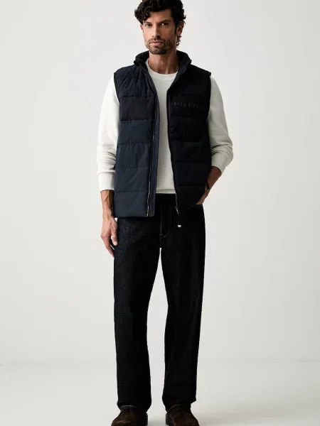 Tommy Hilfiger Vestă elegantă Branded Bleumarin