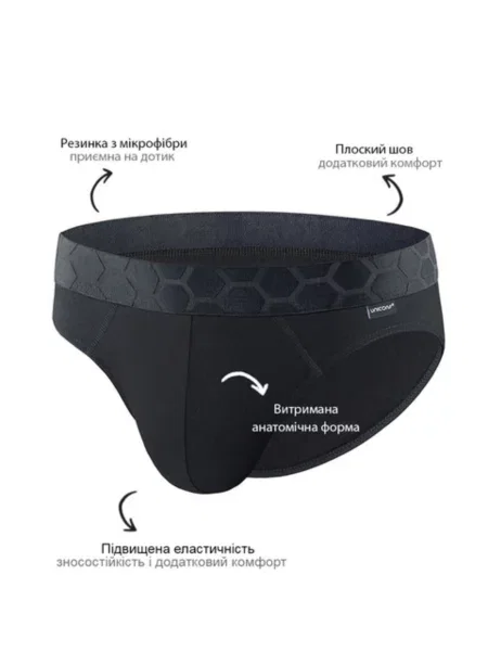 Набір трусів Uniconf бавовна/еластан чорний