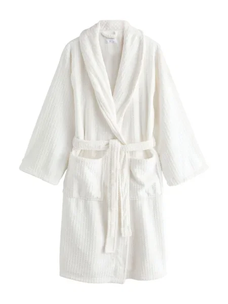 Next Halat de baie scurt alb