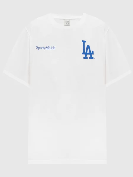 Футболка Dodgers Serif Sporty & Rich біла