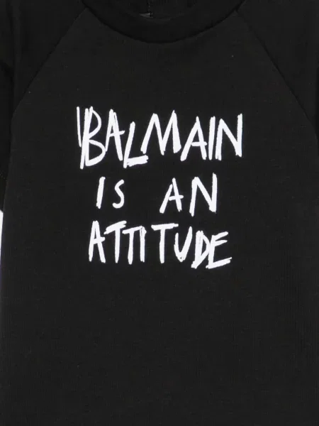 Gyerek póló Balmain fekete