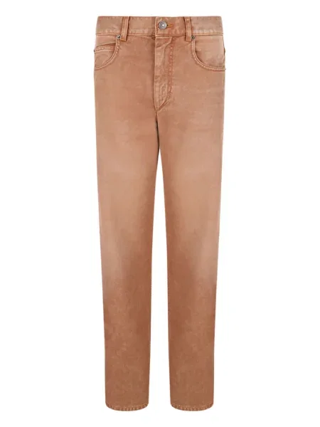Pantaloni Isabel Marant cu 5 buzunare maro