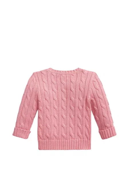 Sweter dziecięcy Polo Ralph Lauren różowy