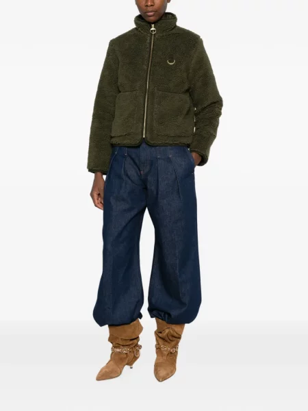 Geacă Barbour din fleece verde