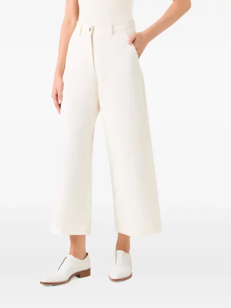 Pantaloni Akris alb