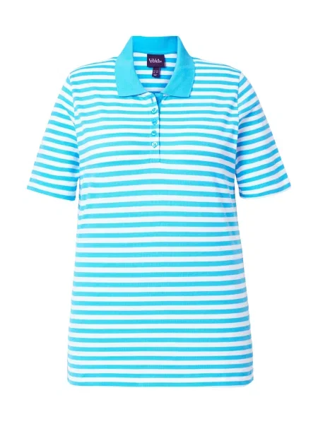 Ulla Popken Tricou azur alb